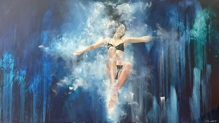 Liz Gray's "Leap of Faith" Oil Painting Product