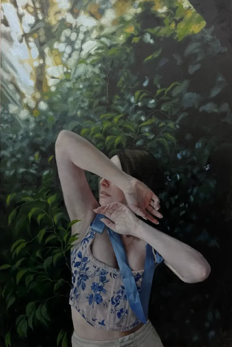 Rachelle Dusting's "Eden" Oil on Linen painting original art for sale product