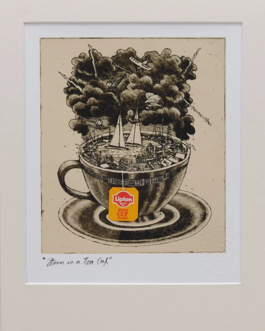 Leon Pericles 22Storm in a Teacup22 Limited Edition Giclee matted's ""  artwork for sale