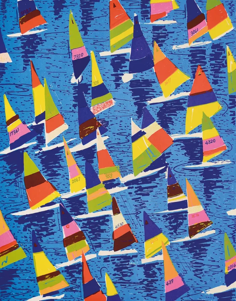 Leon Pericles' "Bright and Breezy" Silkscreen with 9 colours | 36/82