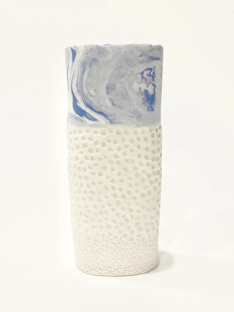 Jane Aitken' "Ocean Nerikomi Vase 1" Ceramic Sculpture original art for sale product
