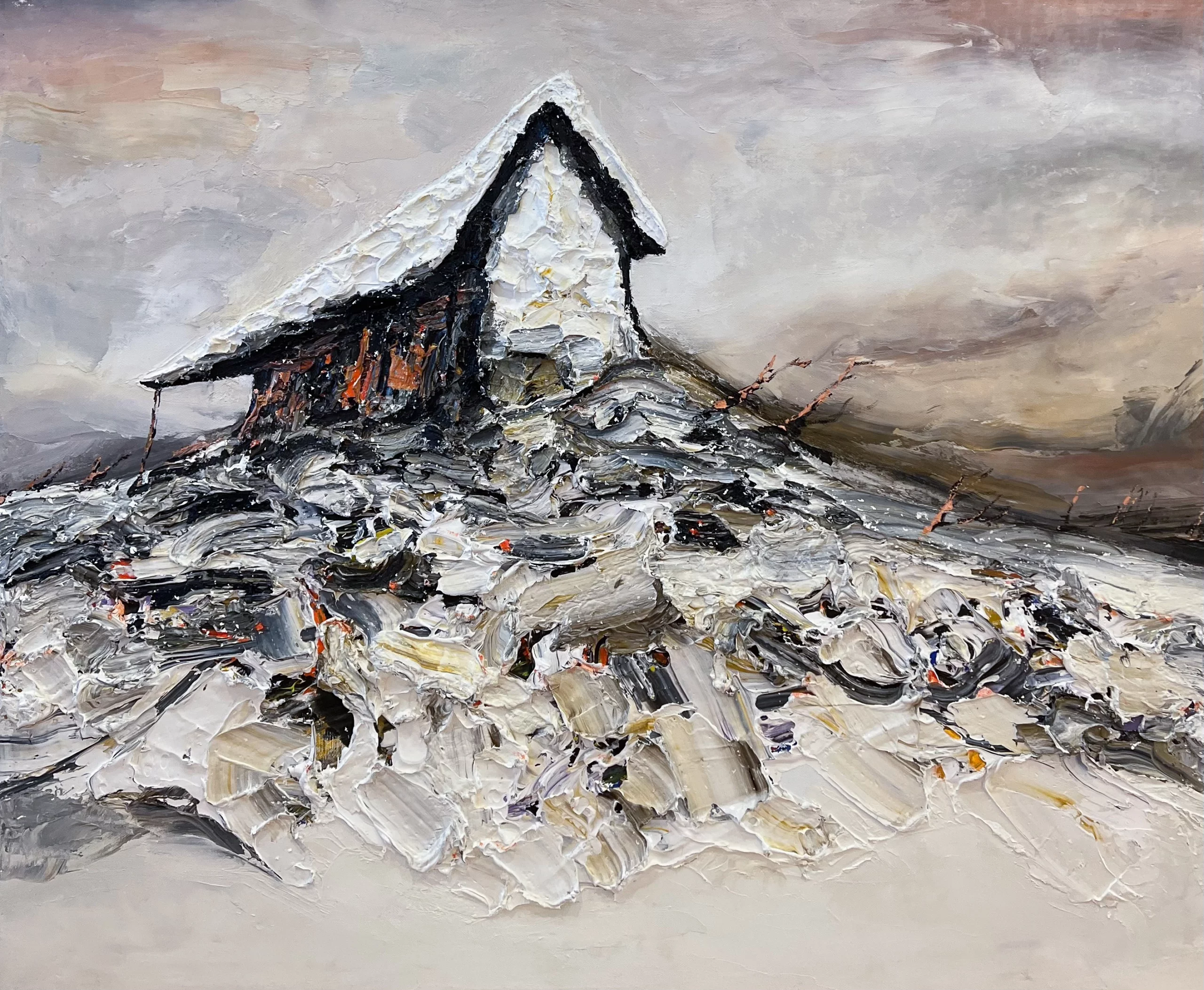 Palla Jeroff's "Stockmen" Oil on Canvas 122x102cm artwork for sale