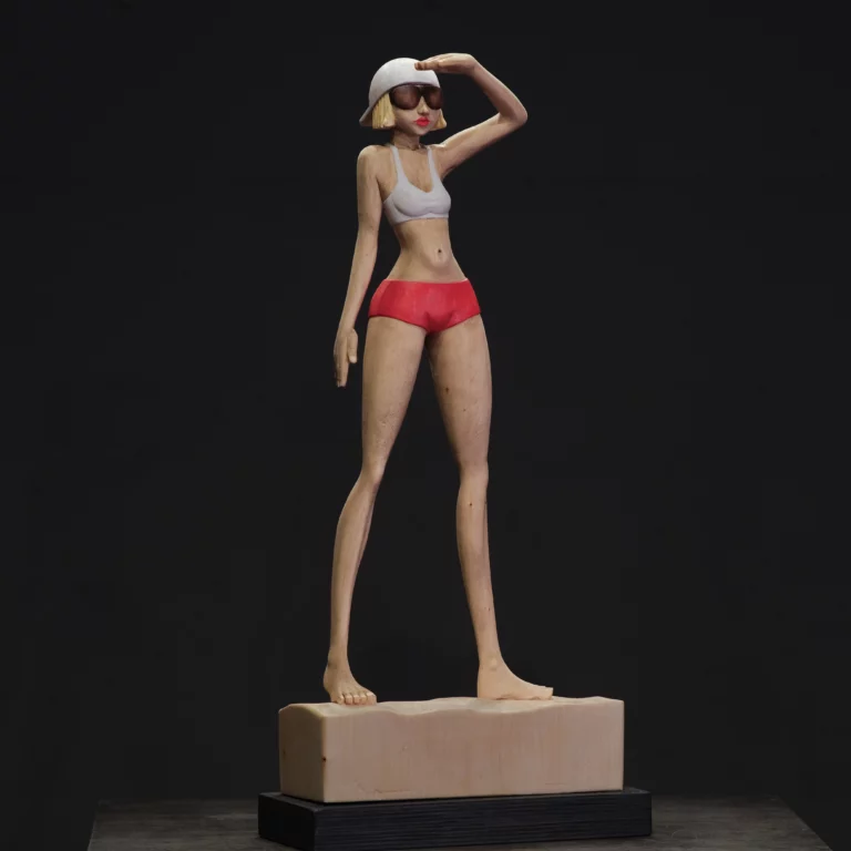Stefan Neidhardt's "Bikini Rot" 66x27x10 cm artwork for sale