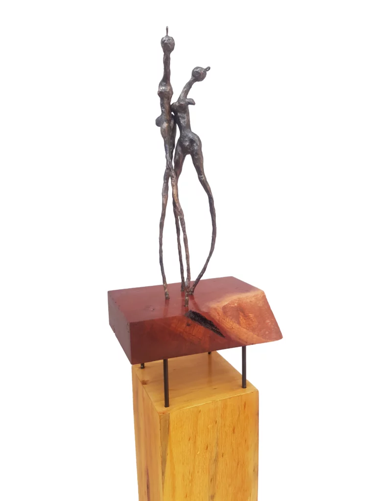 Rayna Schofield's "A Always" Bronze on Hardwood Base artwork for sale