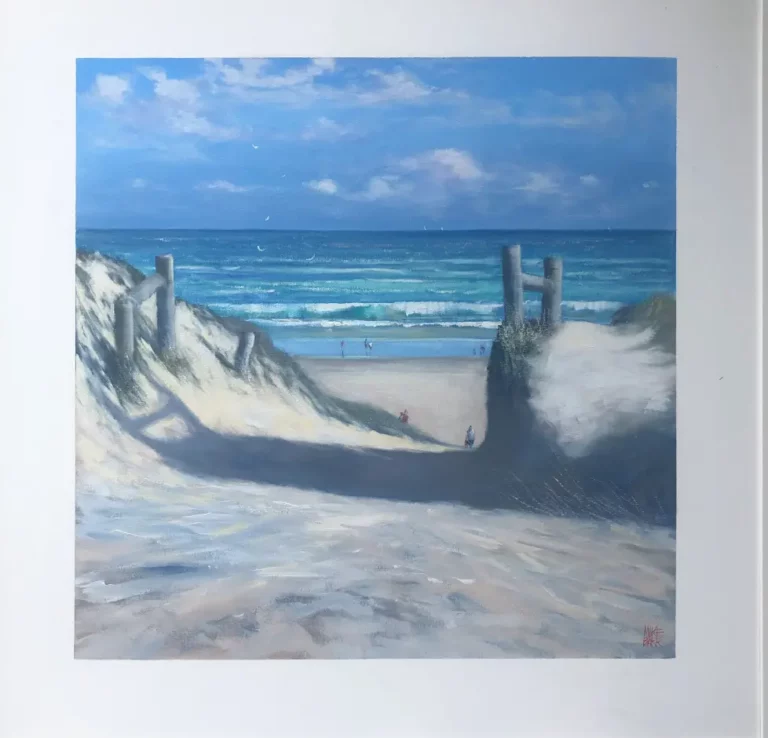 Mike Barr's "Goolwa Beach Path 2" Acrylic on canvas artwork for sale