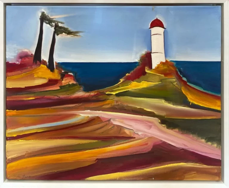 Christin Lutze's "Light House" Oil on Canvas artwork for sale
