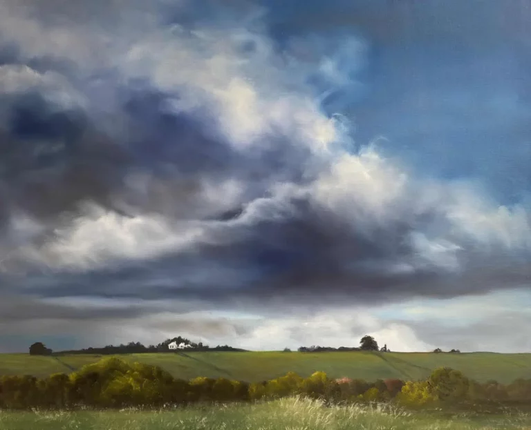 Elaine Green's "Studio View" Oil on linen artwork for sale