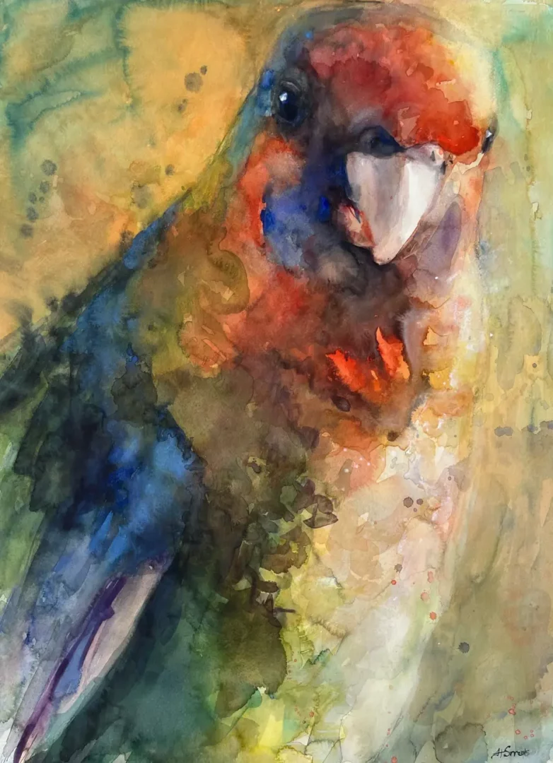 Jane Smeets' "In balance" Watercolour on paper artwork for sale